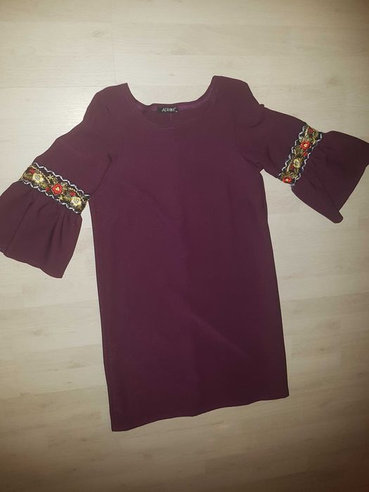 Rochie clopotel burgundy