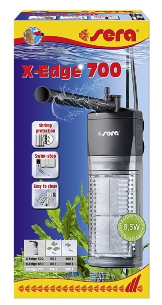 Sera X-Edge 700 —   мощный угловой фильтр  для аквариумов  до 300л