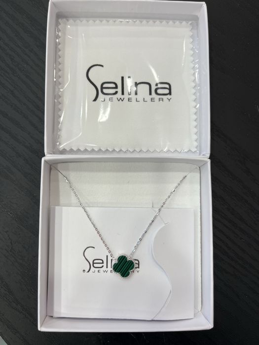 Сребърно колие с детелинка