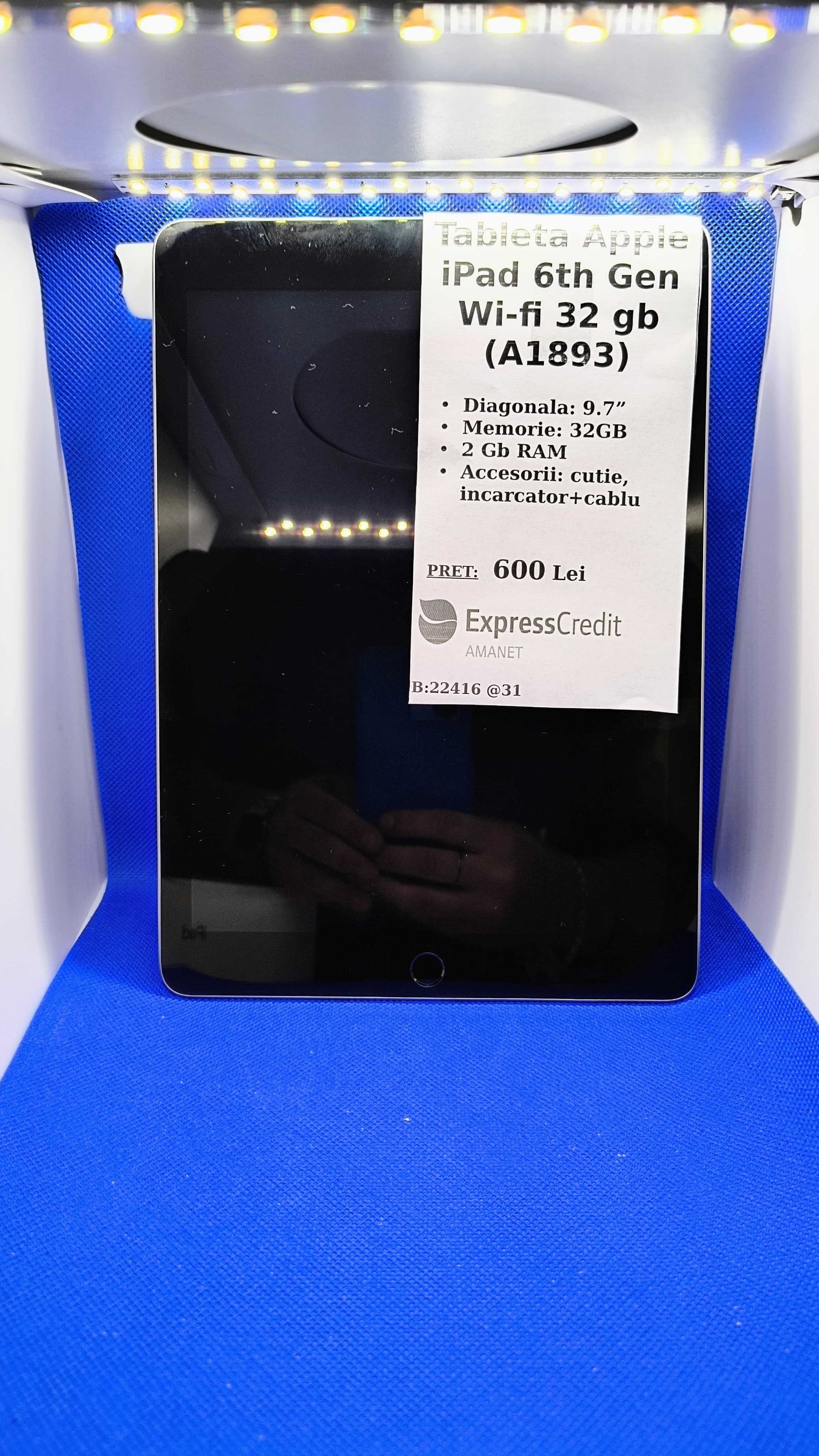 Tableta Apple iPad 9.7" 6th gen 2018 (Ag 31 Barboi b22416)