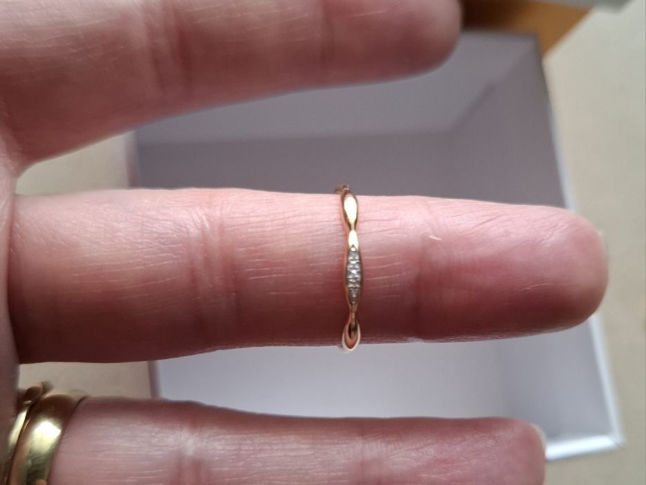 Inel aur 14k diamante