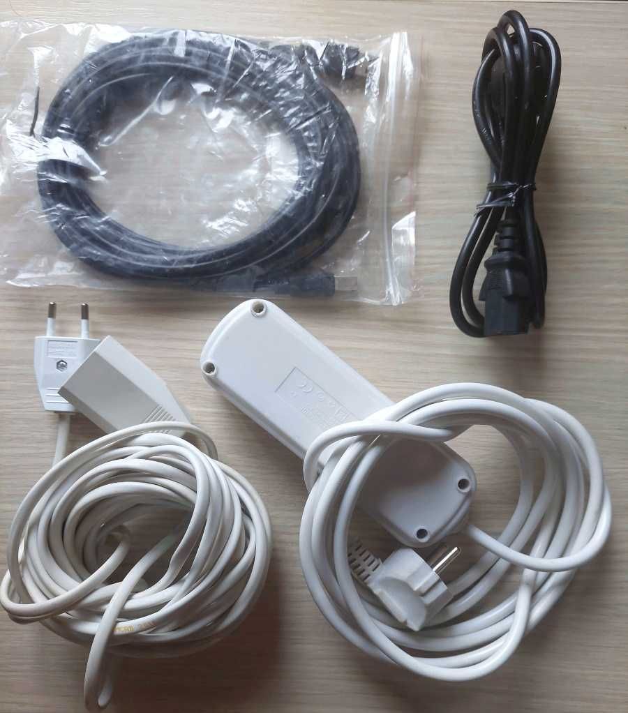 Cablu 5m imprimanta, cablu PC 1m, prelungitor simplu 7m, triplu 3m