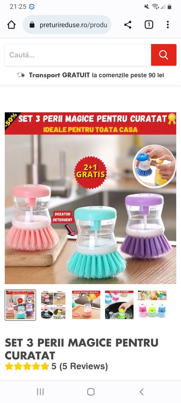 Set 3 perii magice pentru curățat