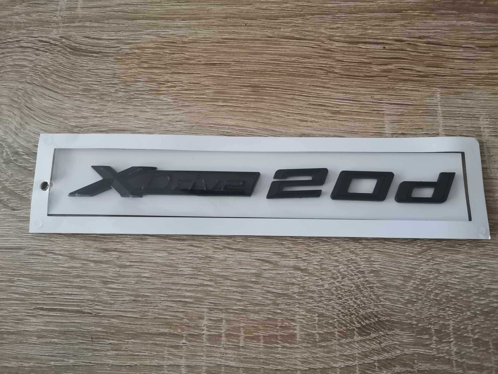 черен надпис BMW Xdrive 20d