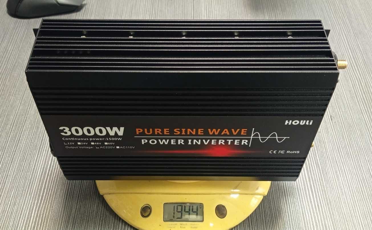 Инвертори HOULI  1500/3000W с пълна синусоида  12V или 24V