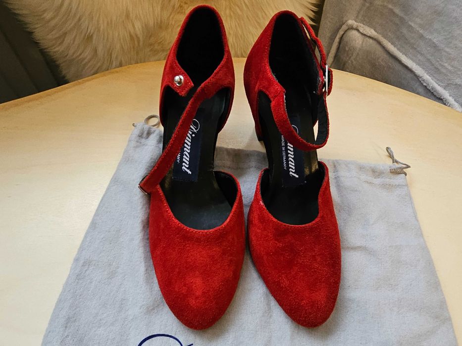 Pantofi de dans Tango Diamant 0.51 marimea 35 culoare rosu
