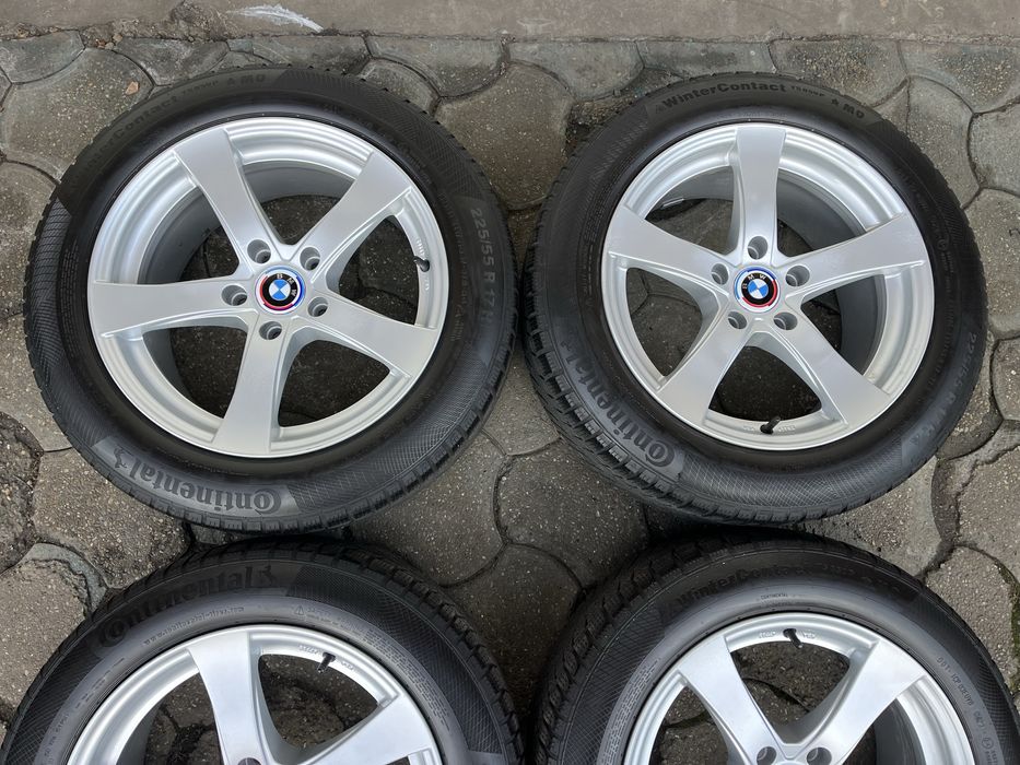 Jante aliaj 5x120mm, anvelope iarna 225/55 R17, BMW F10, F11, E60, X1