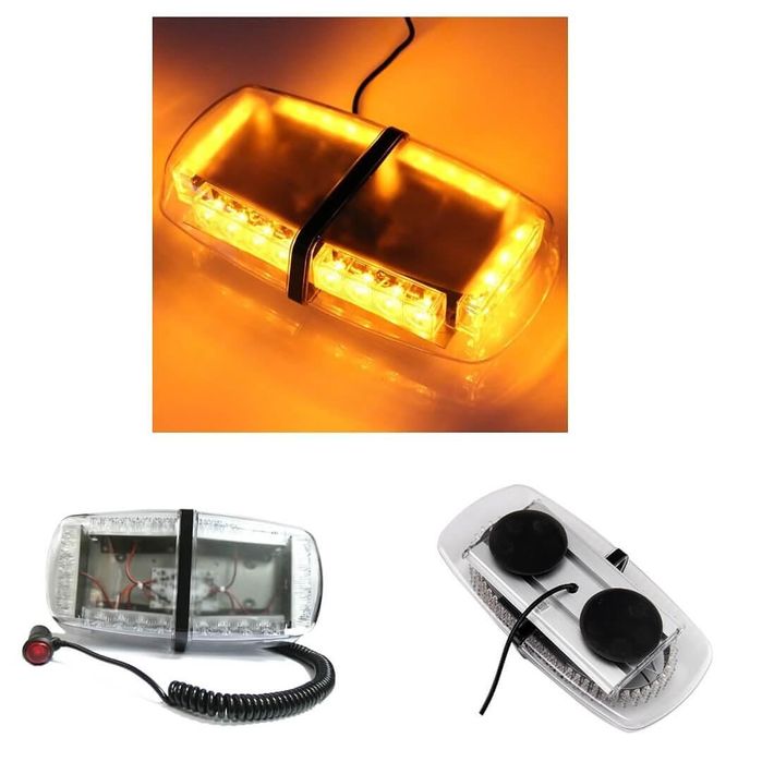 Led аварийна сигнална лампа с магнит маяк за пътна помощ 24w