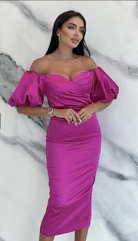 Rochie bogas fucsia M