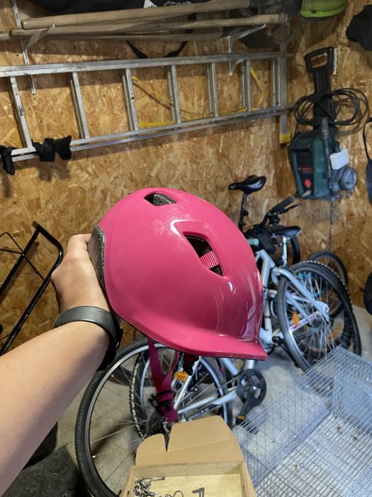 Cască bicicletă copii XS (48-52 cm), roz, în stare bună