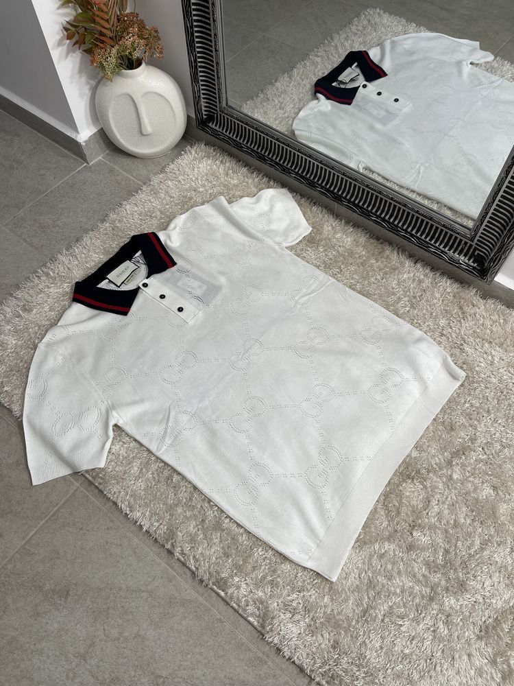 Tricou Gucci polo colectie noua bumbac 100%