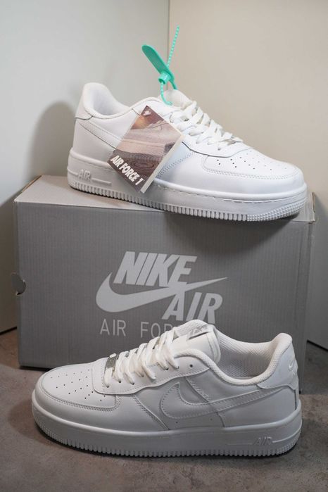Adidasi NIKE low AIR FORCE 1 White, Produs Nou - Full Box, Premium