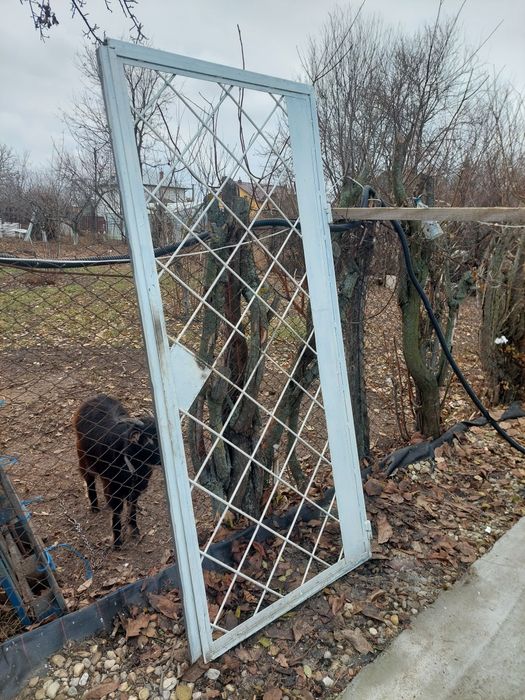 Usa metalica - dimensiuni interior 199x86 cm - Grilaj metalic cu zavor