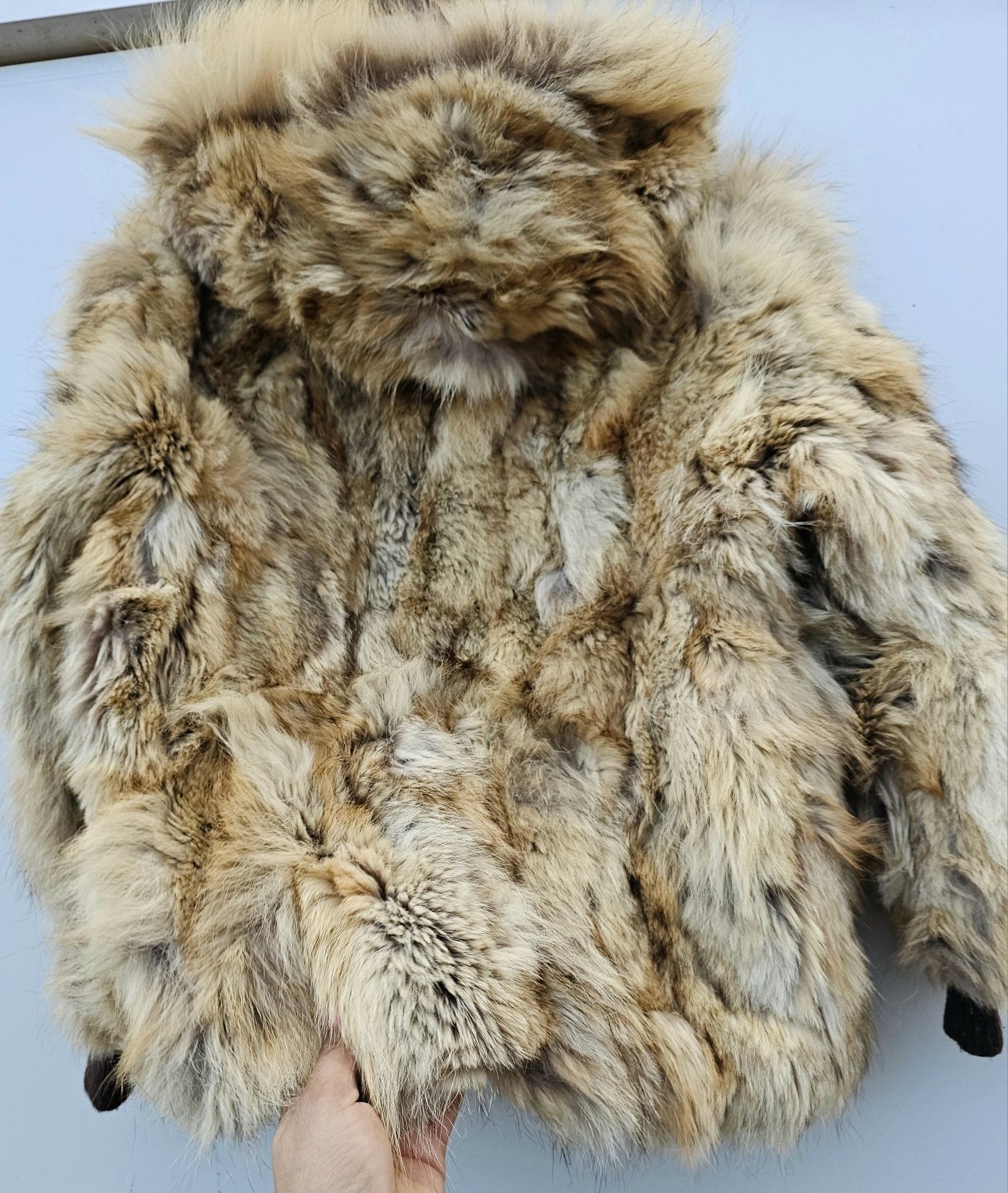 Естествен косъм лисица дамско яке /палто М размер