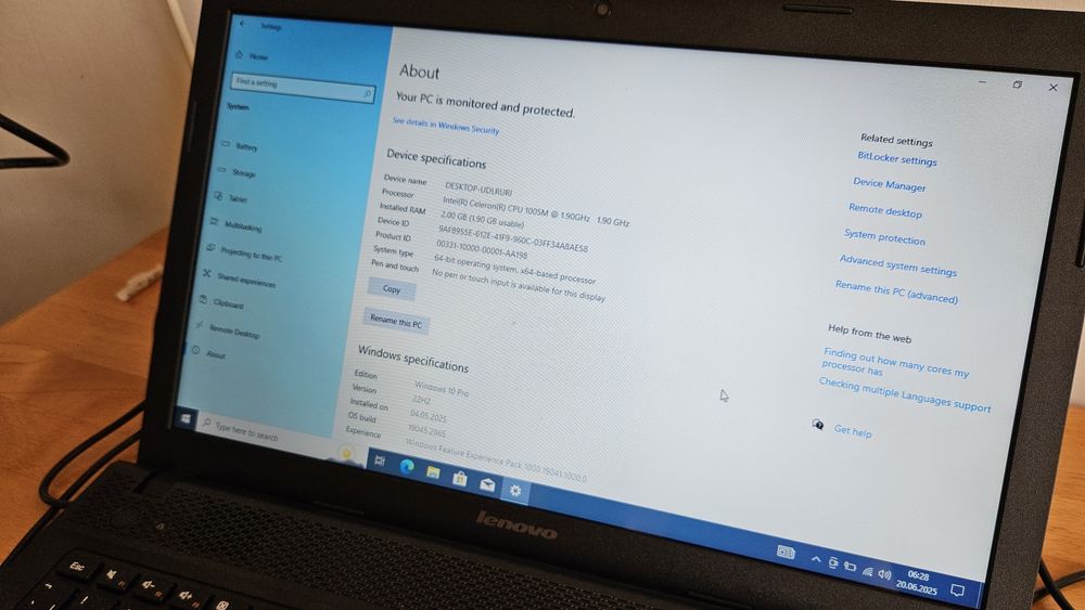 Laptop Lenovo Model G500
