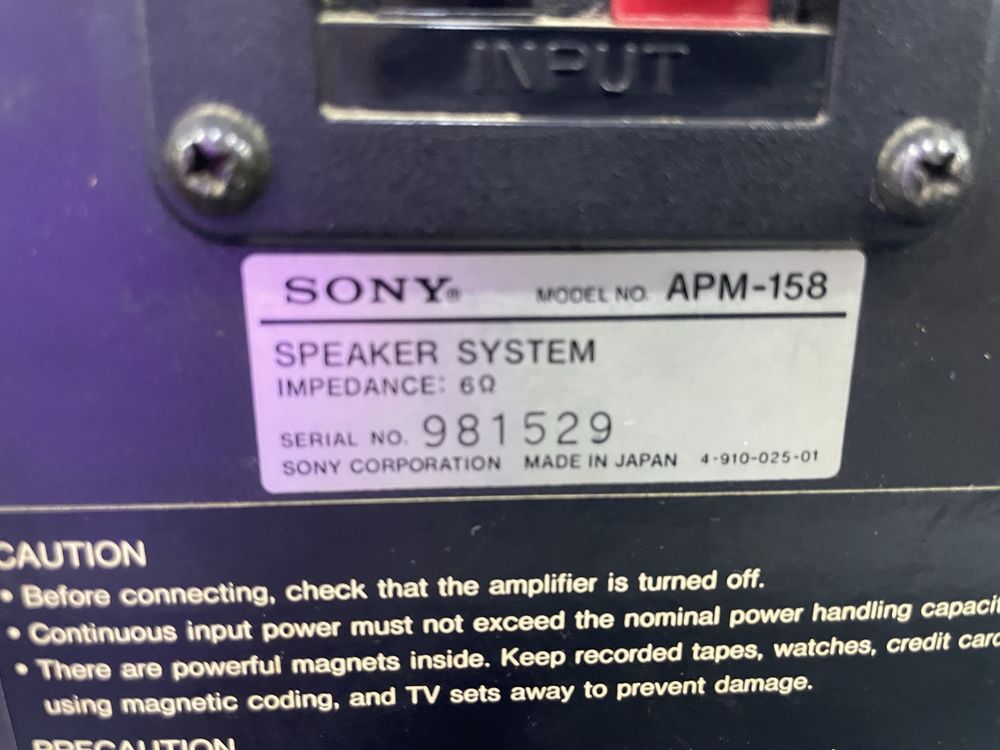 Sony apm 158…casete