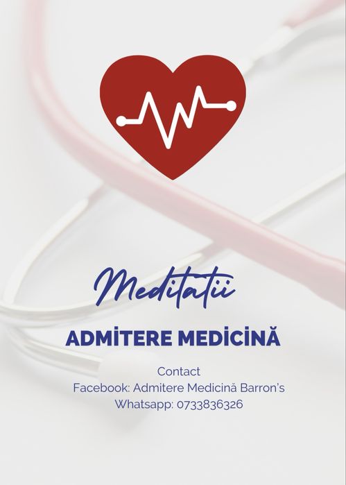 Meditații Anatomie- admitere medicină