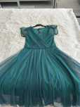Rochie verde eleganta tulle sclipici marimea 36/ 38 noua