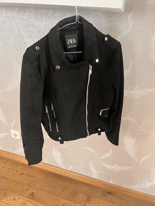 Jacheta piele intoarsa Zara