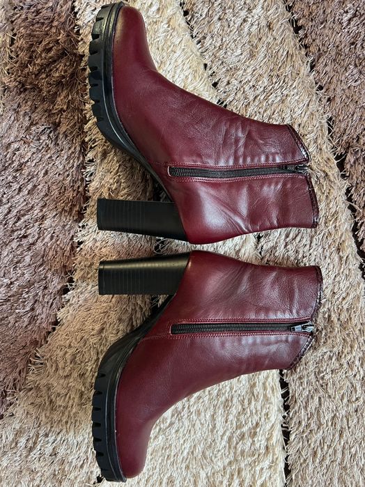 Боти/ бордо, червени