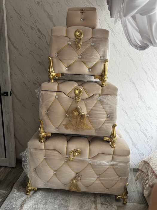 Сундук 3 +1 маленькая НОВАЯ Кыз узату, для придоной