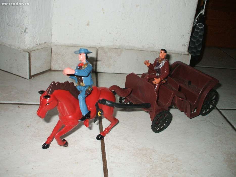 trasura cu cal + 2 cowboy