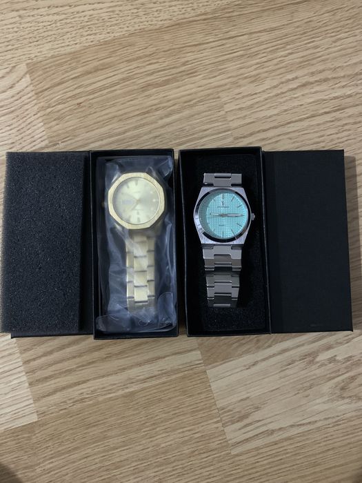 Ceasuri POEDAGAR argintiu + tiffany blue /auriu noi