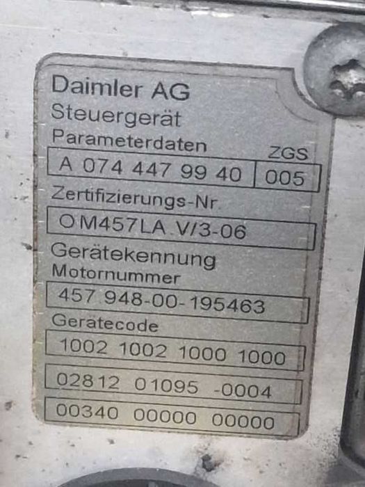 Motor Mercedes OM457LA EURO5 400CP /piese camion Mercedes
