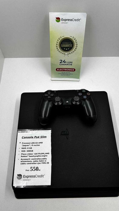 PlayStation 4 Slim (AG25 Belvedere B.40683)Garantie 2 ani!