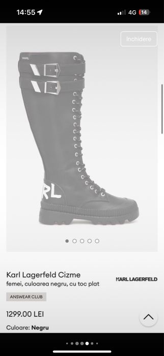 Cizme Karl Lagerfeld noi