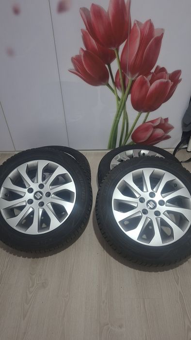 Jante 5x112 R16 cu anvelope iarna noi