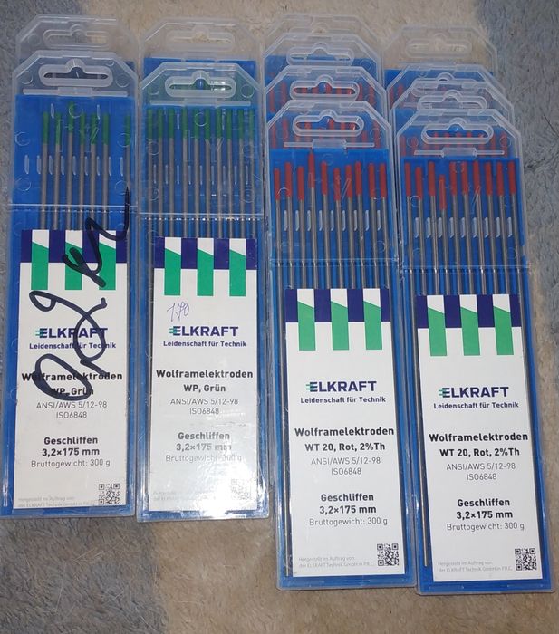 Вольфрамовые электроды WT WP 3.2