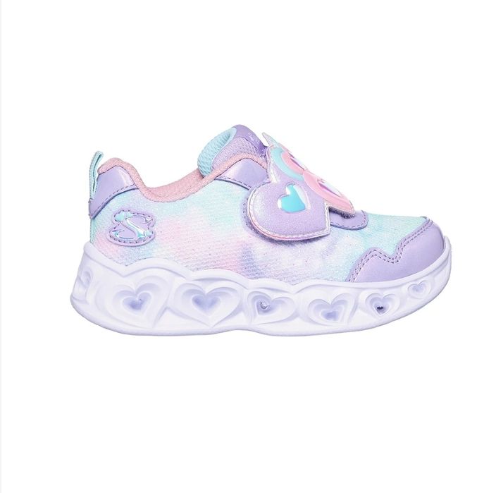 Skechers - Pantofi sport cu LED-uri si aspect stralucitor, Albastru