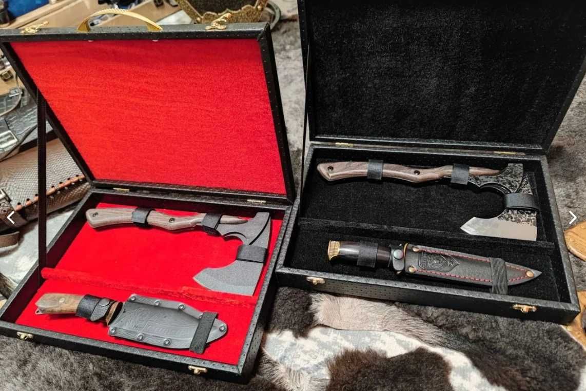 Подарочный набор Сварог разделочный нож и топор