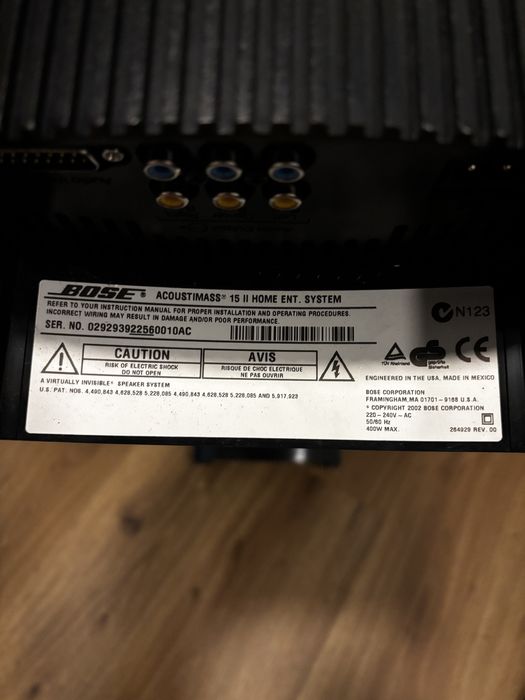 Vand Bose Acoustimass 15 ll Home Ent si statie Onkyo