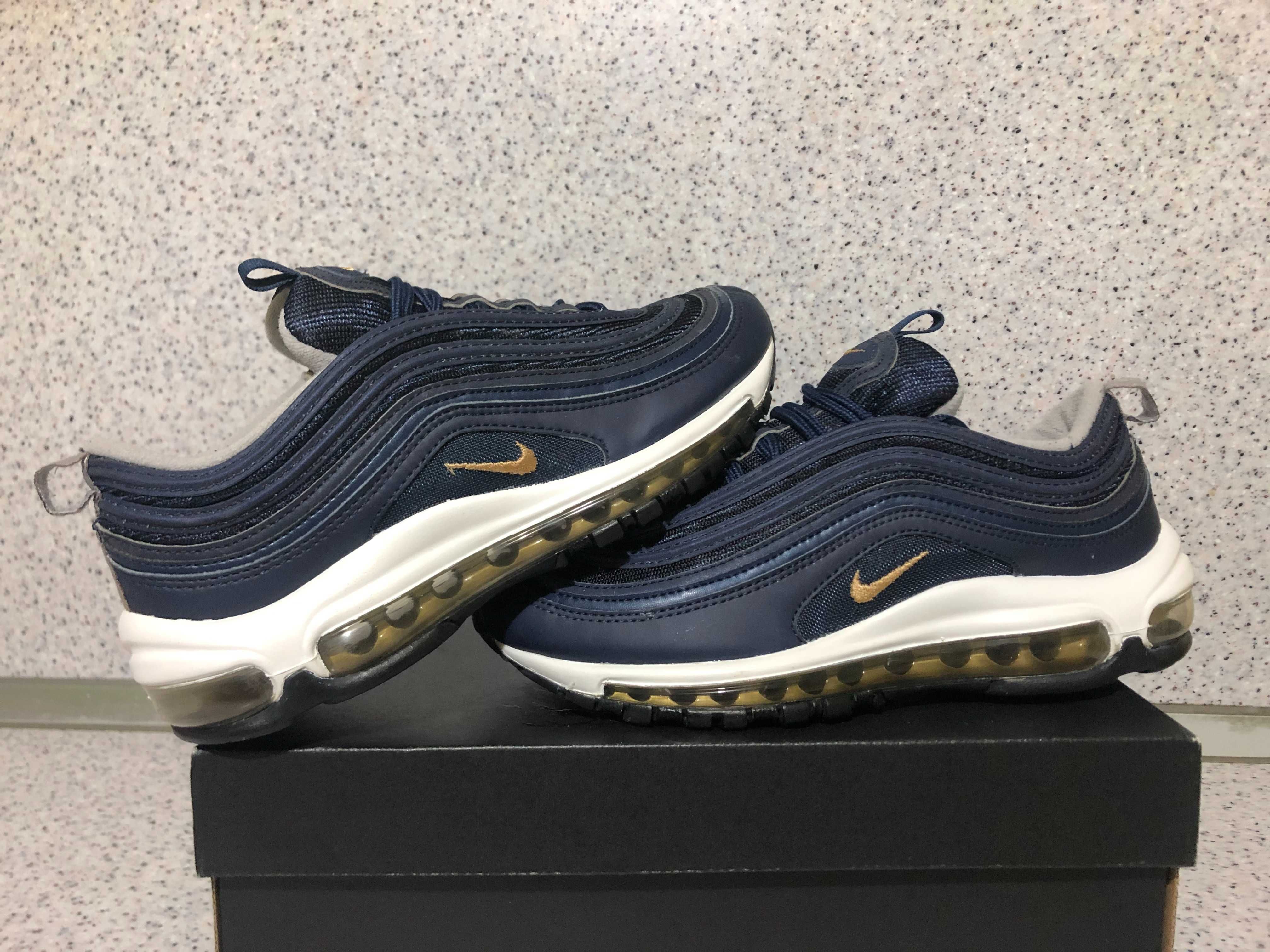 ОРИГИНАЛНИ *** Nike Air Max 97 / Midnight Navy/ Metallic Gold