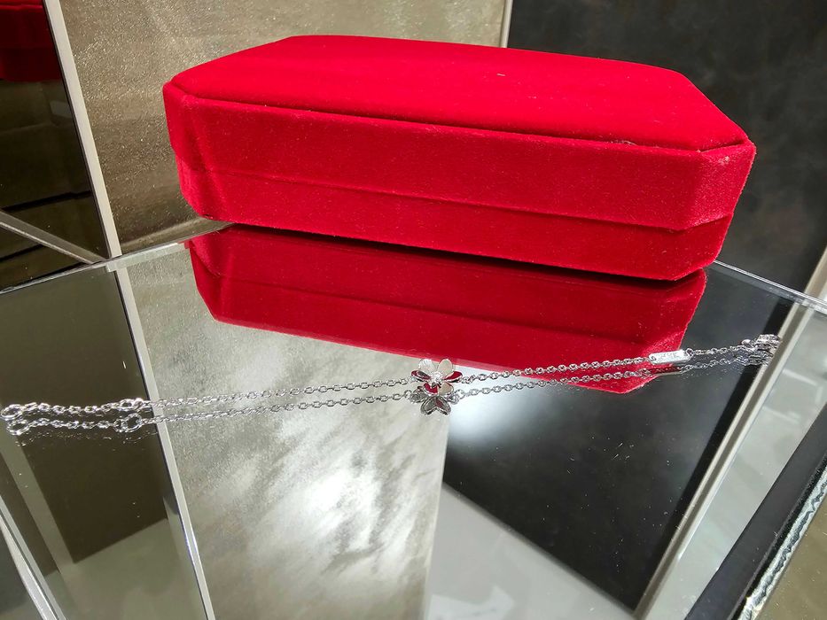 Van Cleef & Arpels VCA Mini Frivole Silver Clover Дамска Гривна