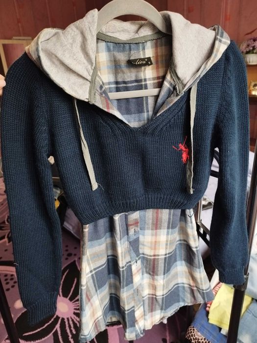 Елек и блузка комплект