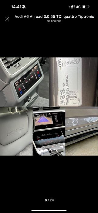 Audi A6 Allroad Bi Turbo 349cp AN 08/2020 Fullll