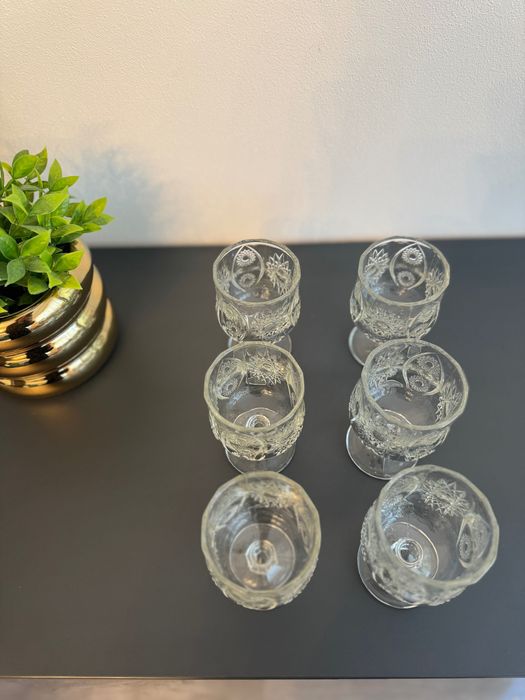 Set 6 pahare cu picior