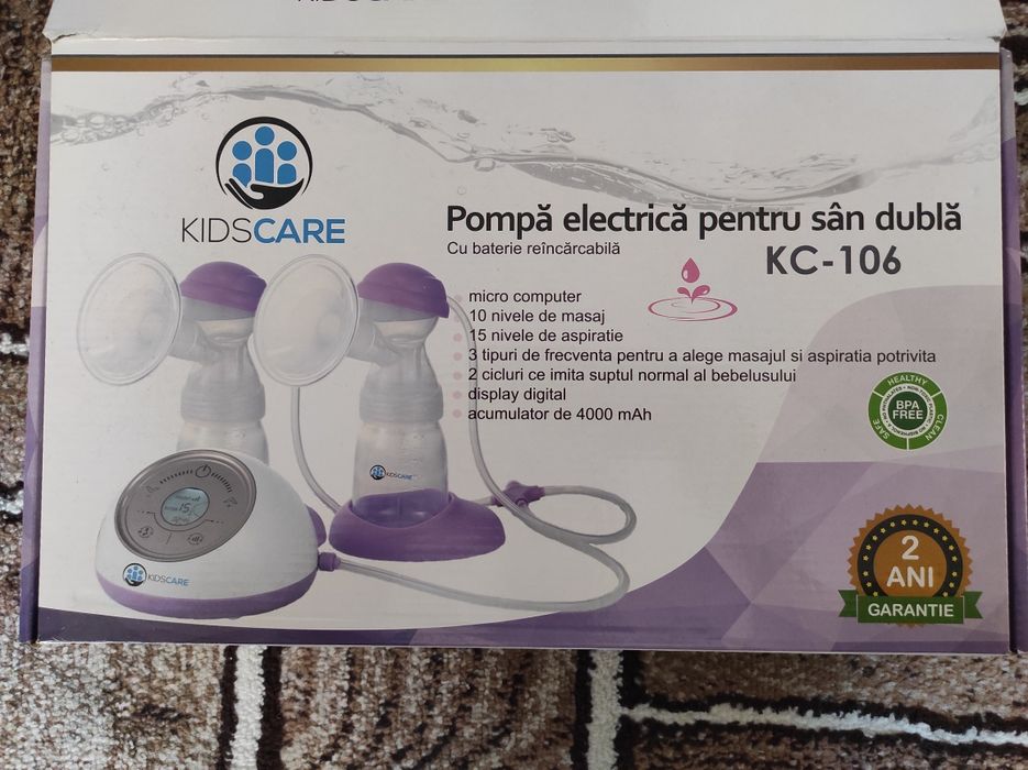 Pompa de san electrica dubla Kidscare KC-106
