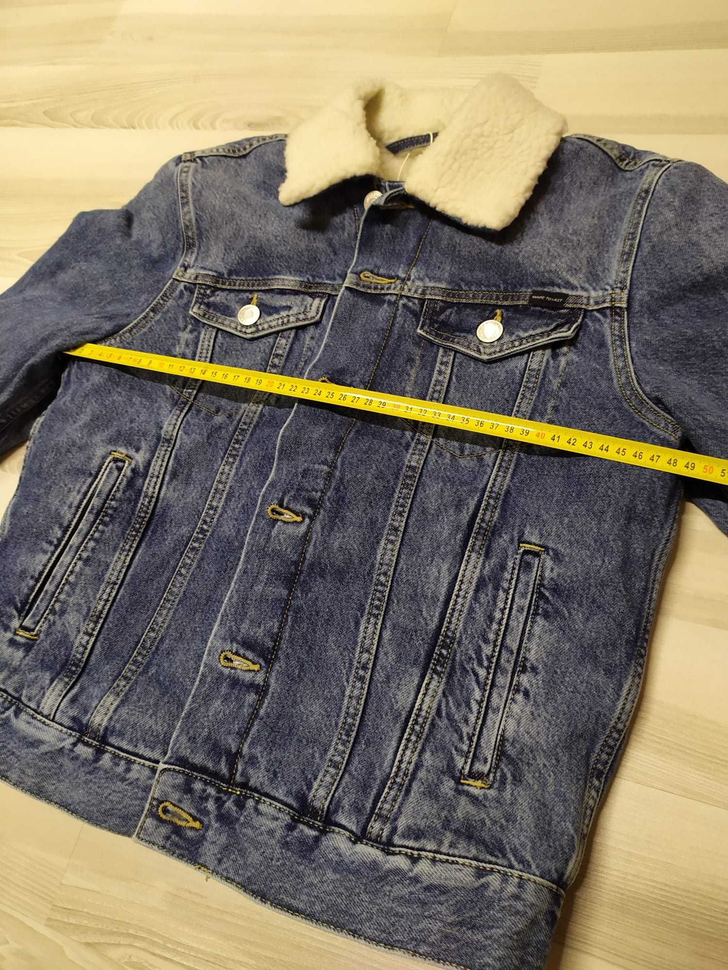 Jacheta Sherpa Barbati din Denim C&A