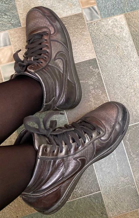 Nike Кожаные Оригинал Кеды Кроссовки Р37 нат кожа