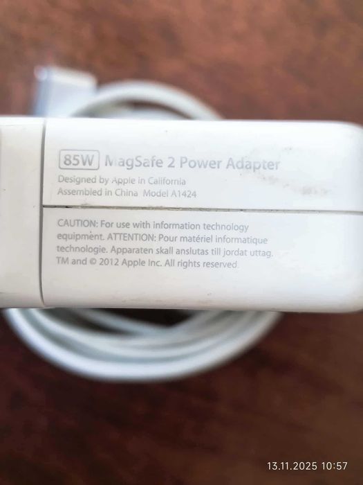 Оригинално зарядно 85W Apple MagSafe 2 за MacBook