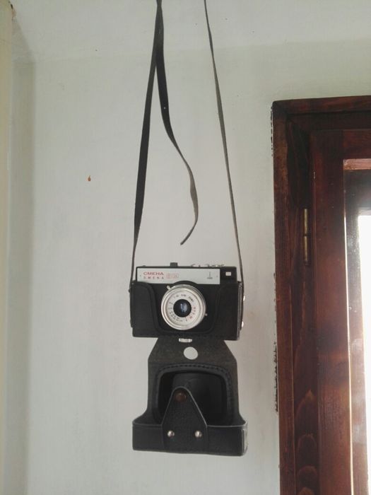 Ретро лентов фото апарат Смена , нов, работещ в кожен калъф