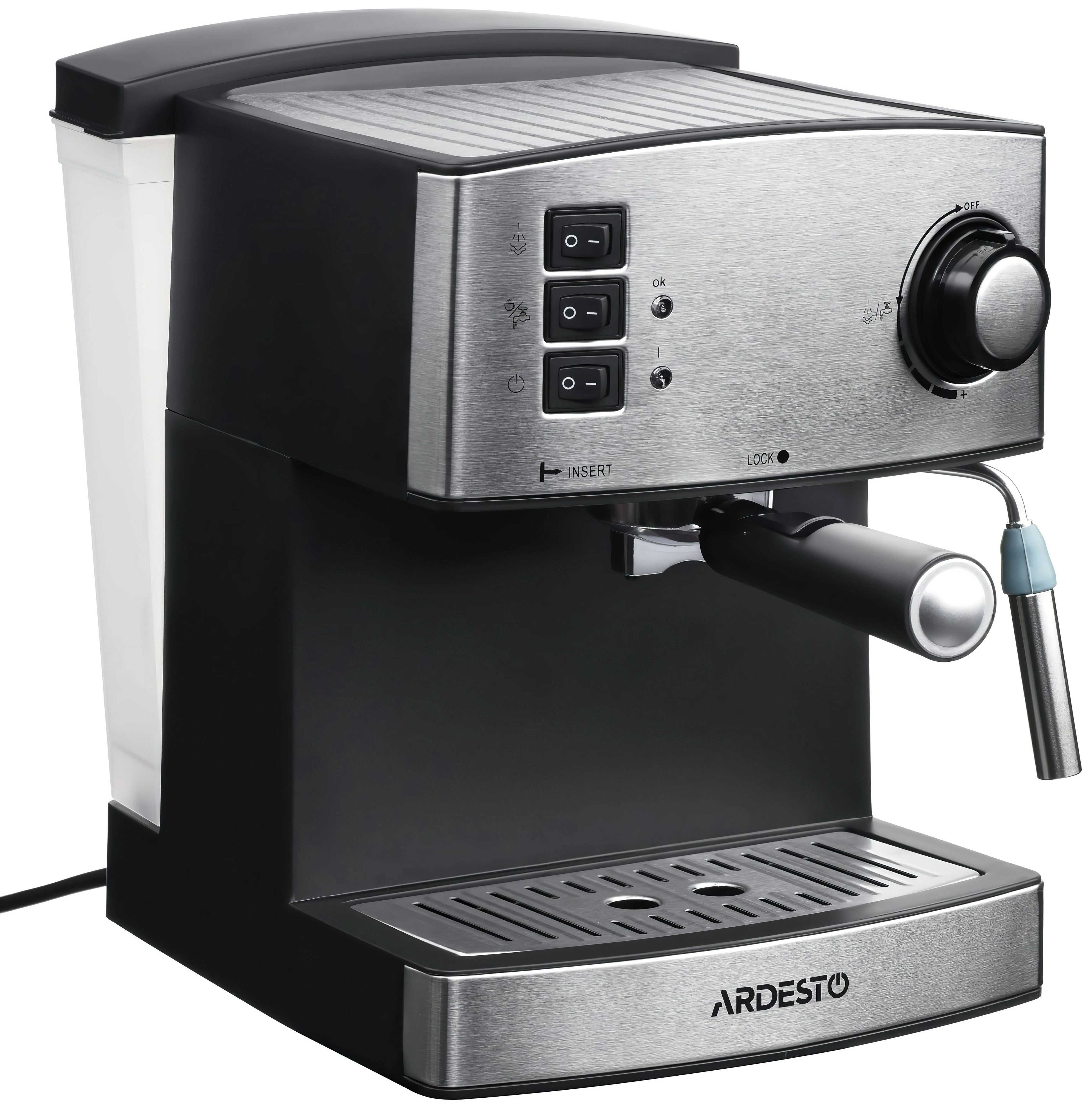 Рожковая кофеварка эспрессо Ardesto YCM-E1600