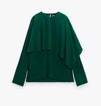 Bluza verde eleganta Zara noua cu eticheta