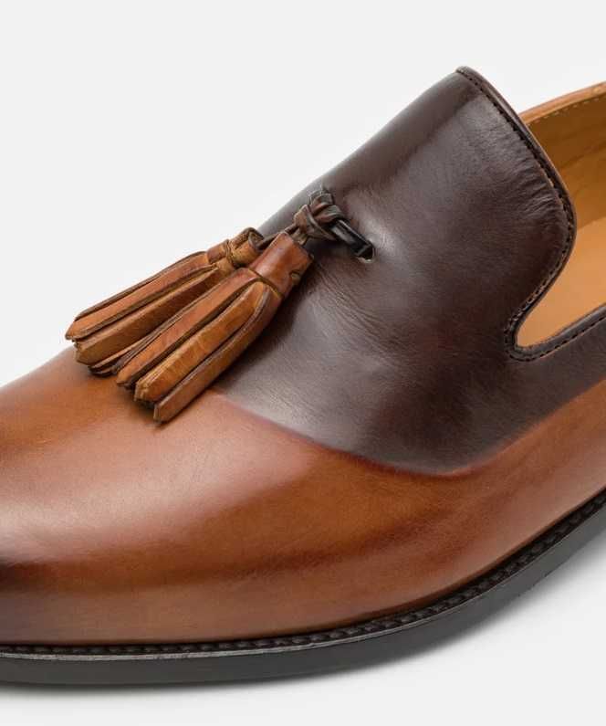Pantofi loafer 42 42.5 de lux lucrati manual Melvin & Hamilton piele