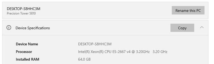 Intel Xeon E5 2667 v4