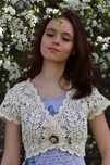 Bolero crosetat ivory S-M